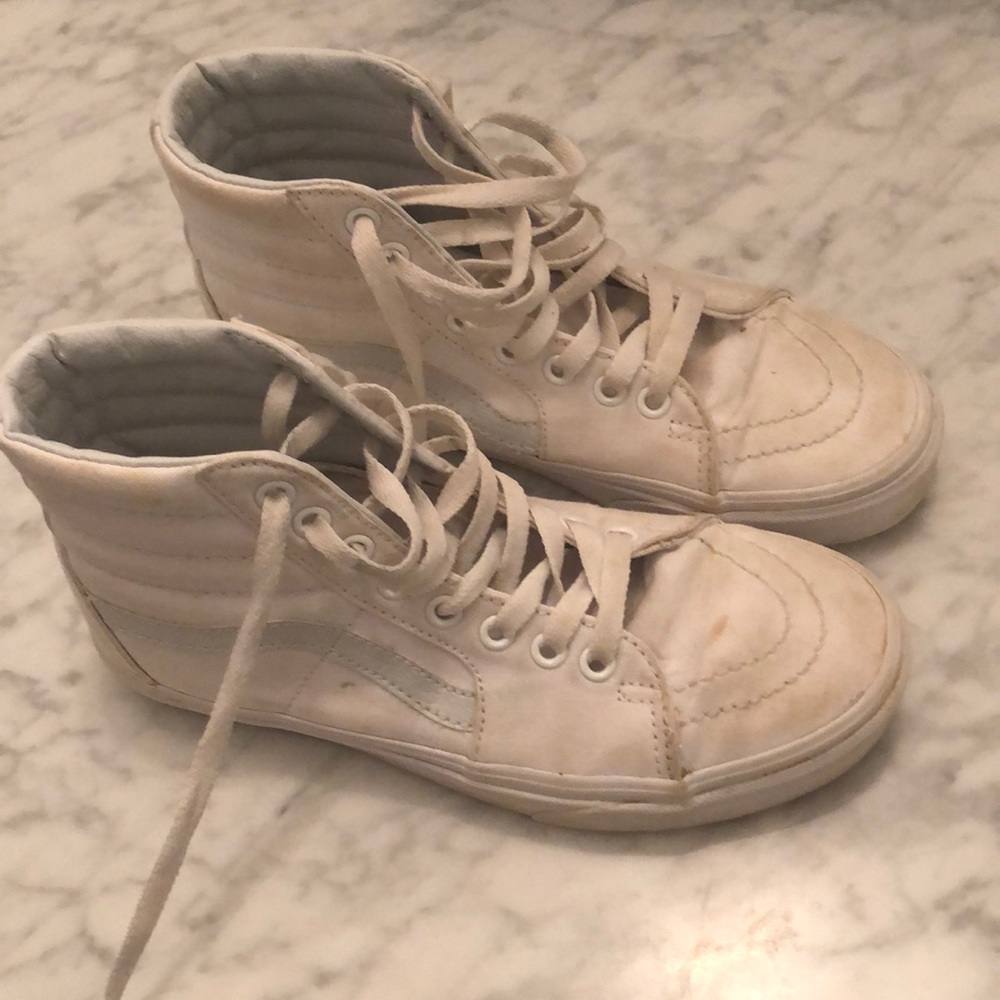 White Hightop Vans